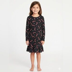 Pixie Lane Girls Candy Cane Nightgown Size 7